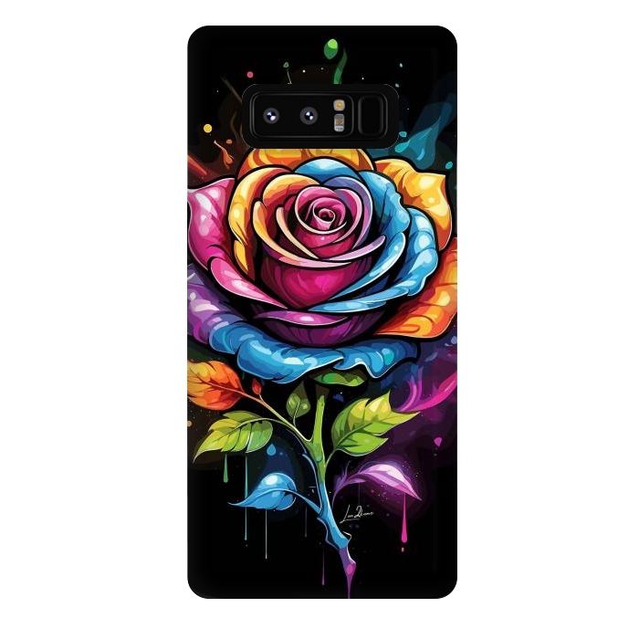 Galaxy Note 8 StrongFit Rainbow Rose by LM2Kone