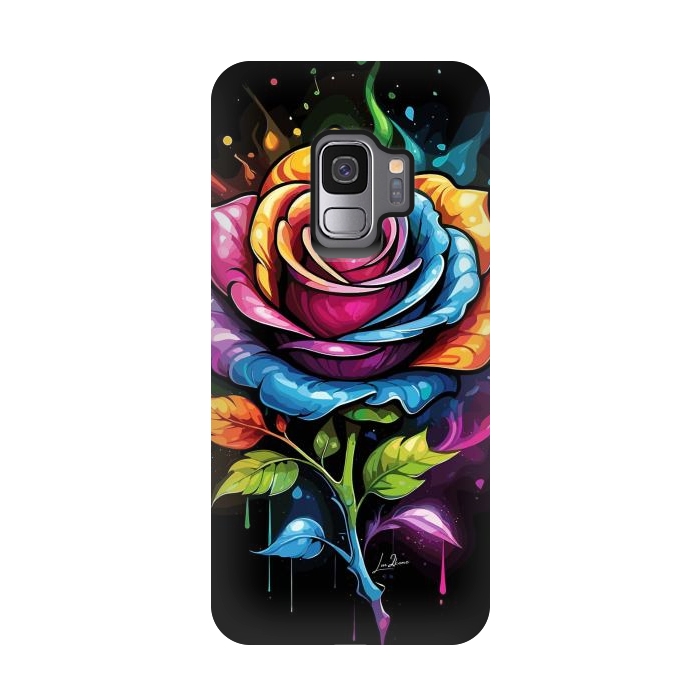 Galaxy S9 StrongFit Rainbow Rose by LM2Kone