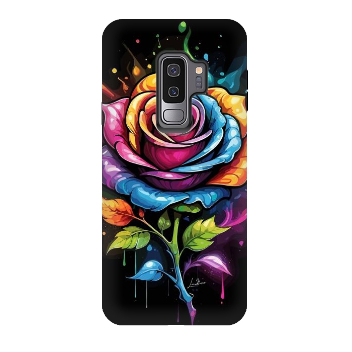 Galaxy S9 plus StrongFit Rainbow Rose by LM2Kone