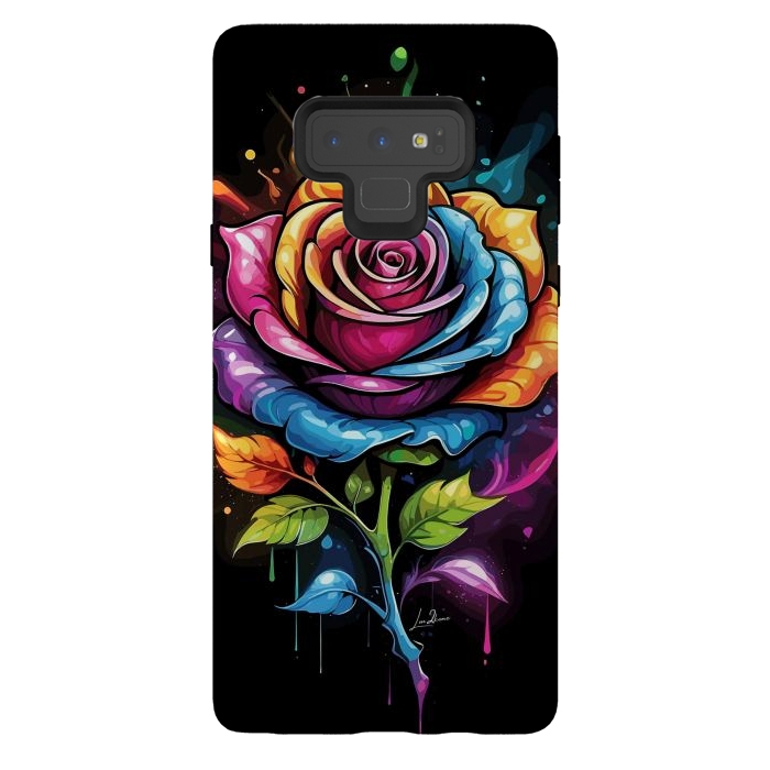 Galaxy Note 9 StrongFit Rainbow Rose by LM2Kone