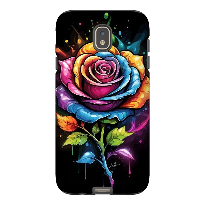 Galaxy J7 StrongFit Rainbow Rose by LM2Kone