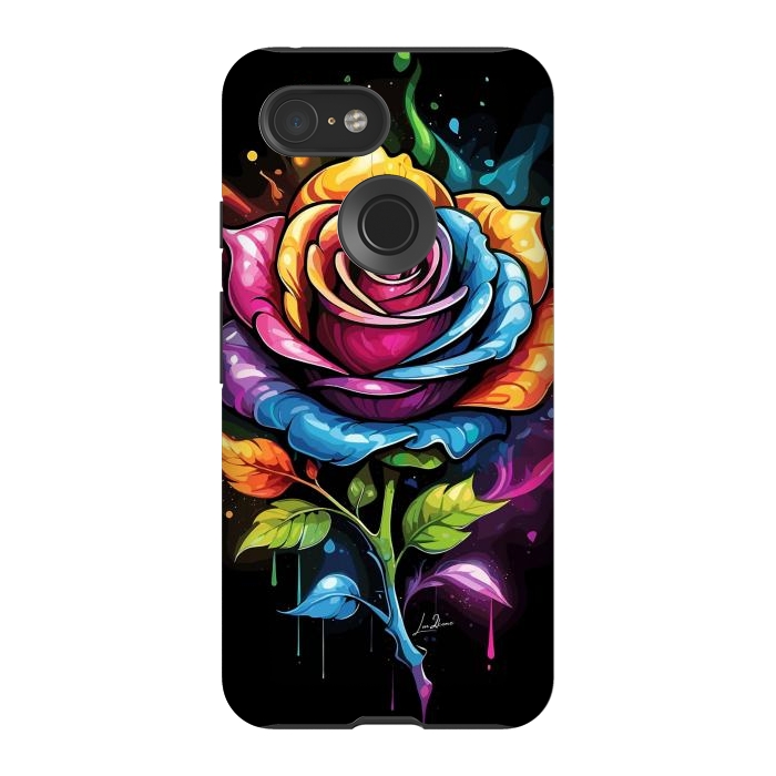 Pixel 3 StrongFit Rainbow Rose by LM2Kone