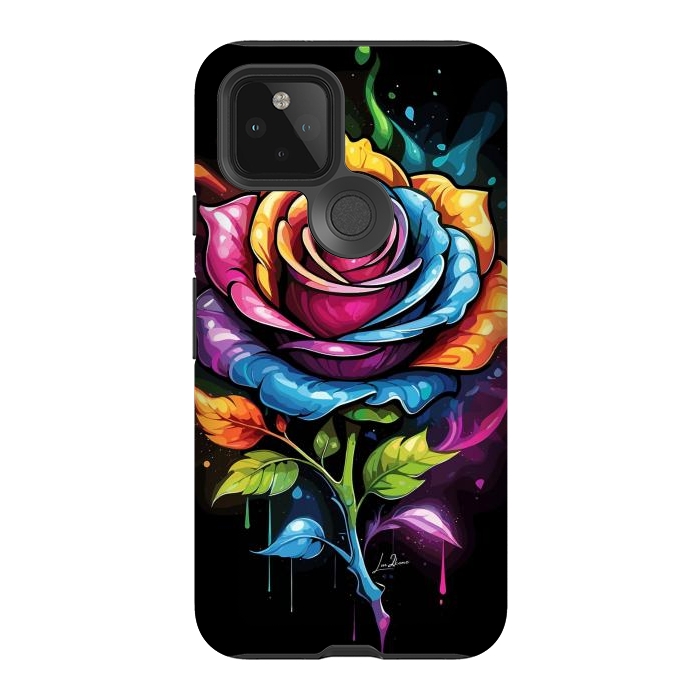 Pixel 5 StrongFit Rainbow Rose by LM2Kone