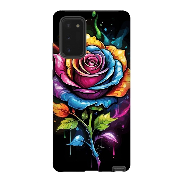 Galaxy Note 20 StrongFit Rainbow Rose by LM2Kone