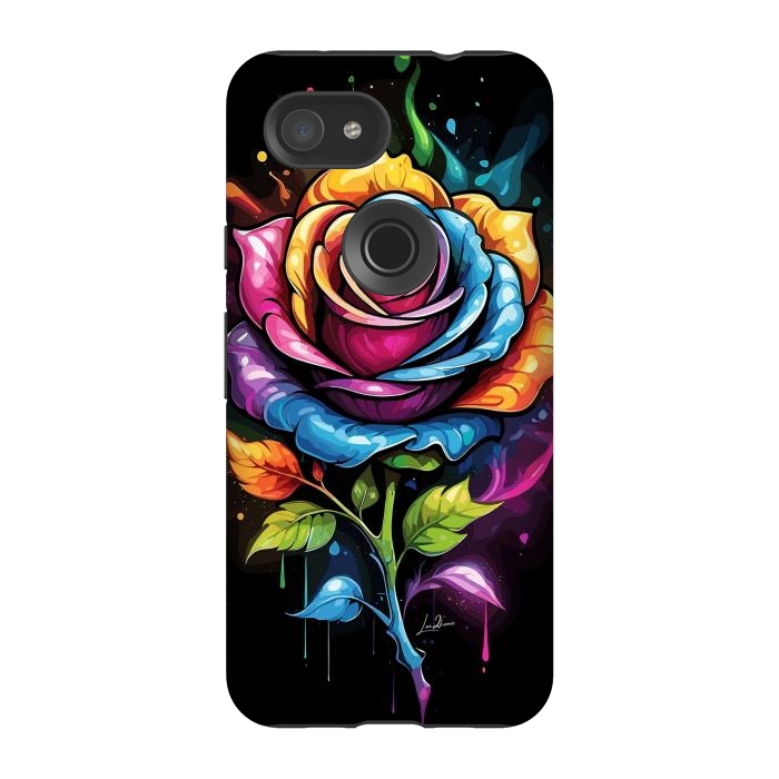 Pixel 3A StrongFit Rainbow Rose by LM2Kone