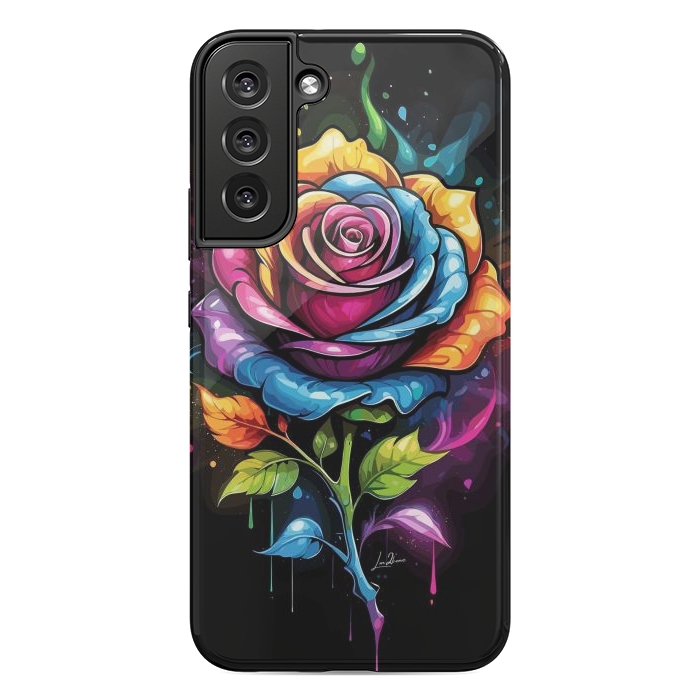 Galaxy S22 plus StrongFit Rainbow Rose by LM2Kone