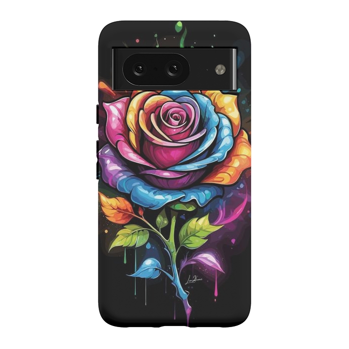 Pixel 8 StrongFit Rainbow Rose by LM2Kone