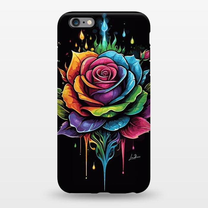 iPhone 6/6s plus StrongFit Fantasy Multicolored Rose by LM2Kone