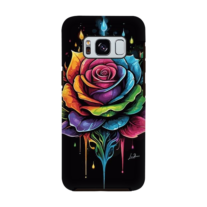 Galaxy S8 StrongFit Fantasy Multicolored Rose by LM2Kone