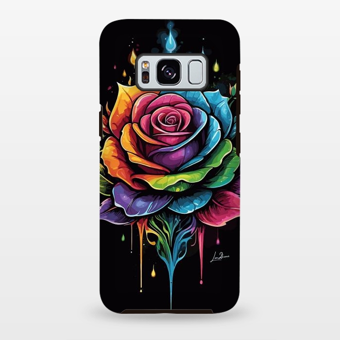 Galaxy S8 plus StrongFit Fantasy Multicolored Rose by LM2Kone