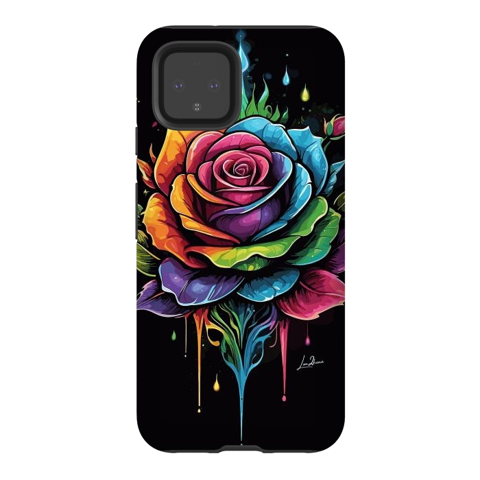 Pixel 4 StrongFit Fantasy Multicolored Rose by LM2Kone