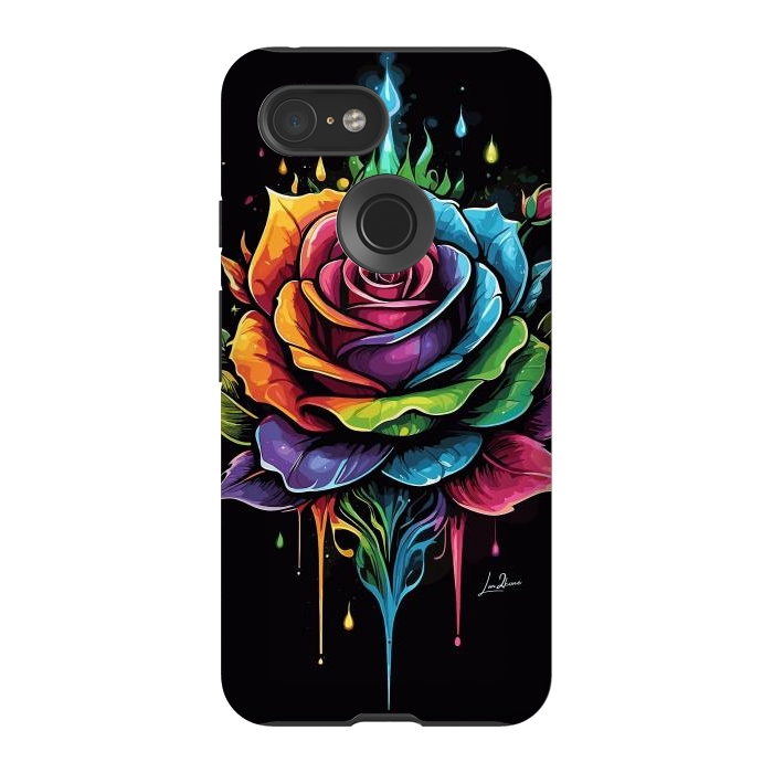 Pixel 3 StrongFit Fantasy Multicolored Rose by LM2Kone