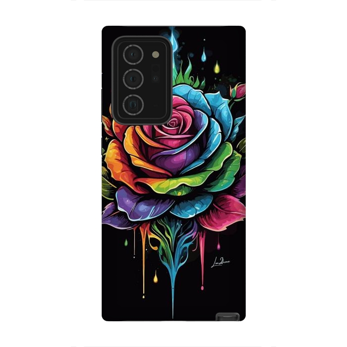 Galaxy Note 20 Ultra StrongFit Fantasy Multicolored Rose by LM2Kone