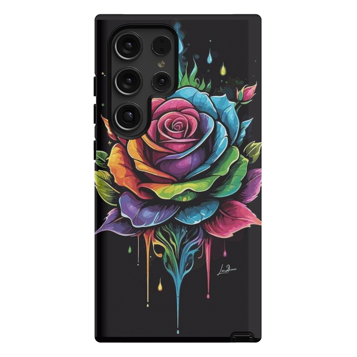 Galaxy S24 Ultra StrongFit Fantasy Multicolored Rose by LM2Kone