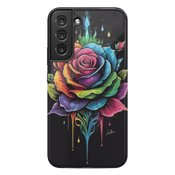 Galaxy S22 plus StrongFit Fantasy Multicolored Rose by LM2Kone