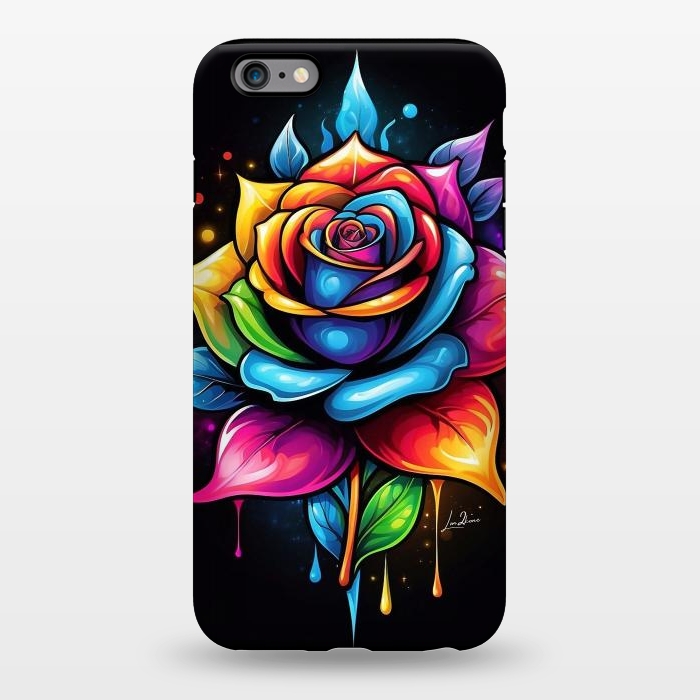 iPhone 6/6s plus StrongFit Multicolored Rose by LM2Kone