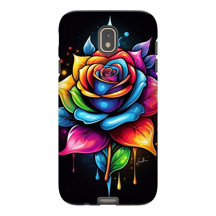 Galaxy J7 StrongFit Multicolored Rose by LM2Kone