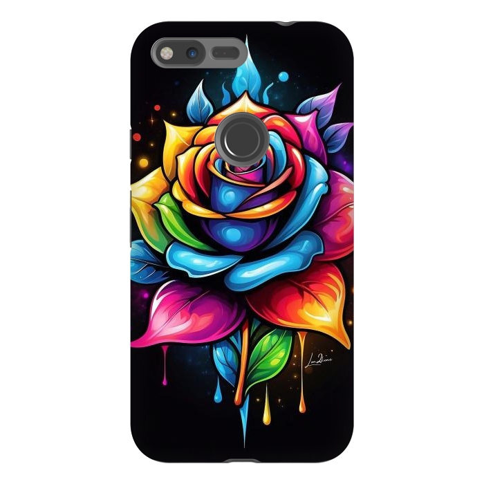 Pixel XL StrongFit Multicolored Rose by LM2Kone