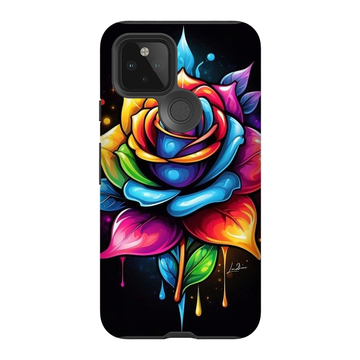 Pixel 5 StrongFit Multicolored Rose by LM2Kone