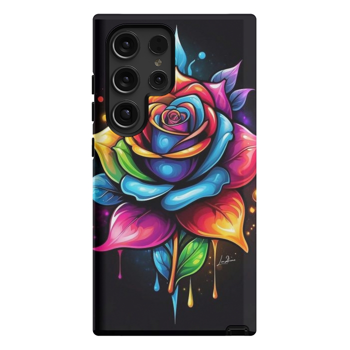 Galaxy S24 Ultra StrongFit Multicolored Rose by LM2Kone