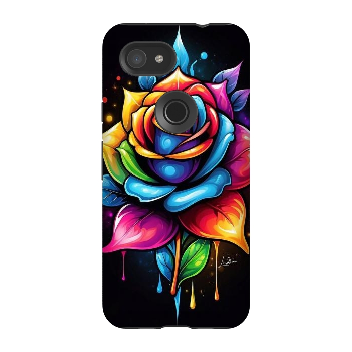 Pixel 3A StrongFit Multicolored Rose by LM2Kone