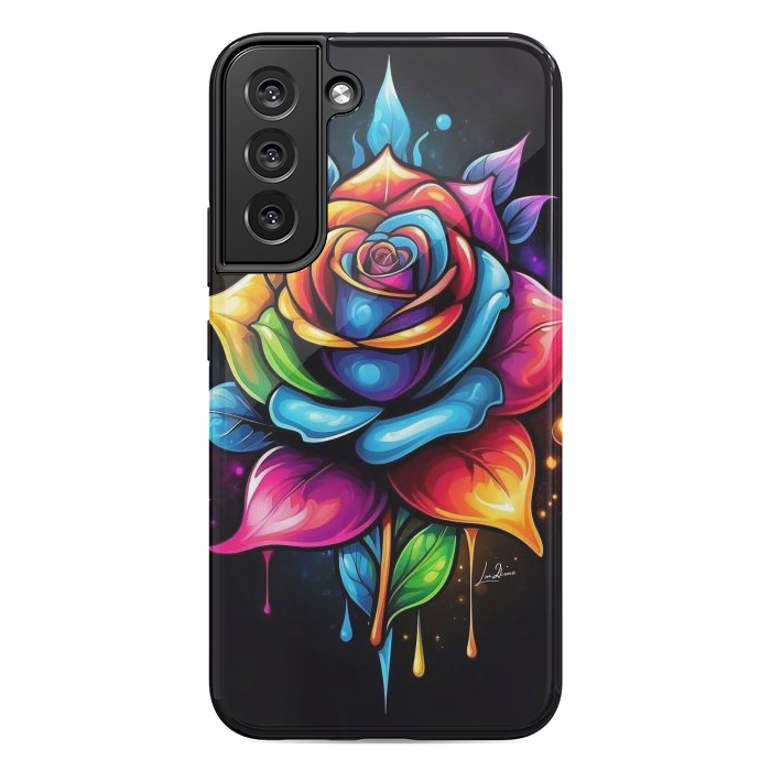 Galaxy S22 plus StrongFit Multicolored Rose by LM2Kone