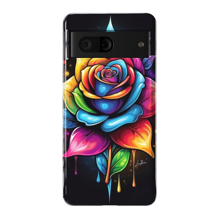 Pixel 7 StrongFit Multicolored Rose by LM2Kone