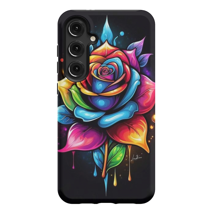 Galaxy S24 Plus StrongFit Multicolored Rose by LM2Kone