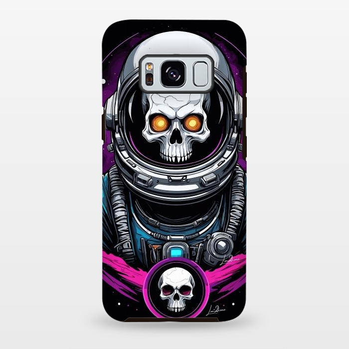 Galaxy S8 plus StrongFit Astronaut Skull Space by LM2Kone