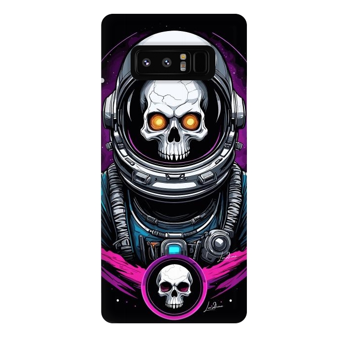 Galaxy Note 8 StrongFit Astronaut Skull Space by LM2Kone