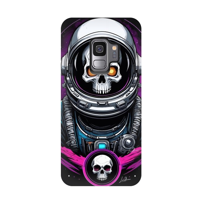 Galaxy S9 StrongFit Astronaut Skull Space by LM2Kone