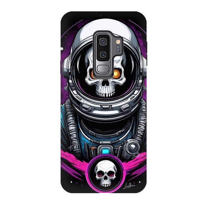 Galaxy S9 plus StrongFit Astronaut Skull Space by LM2Kone