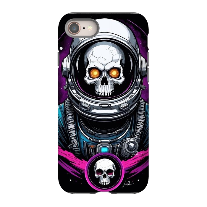 iPhone 8 StrongFit Astronaut Skull Space by LM2Kone