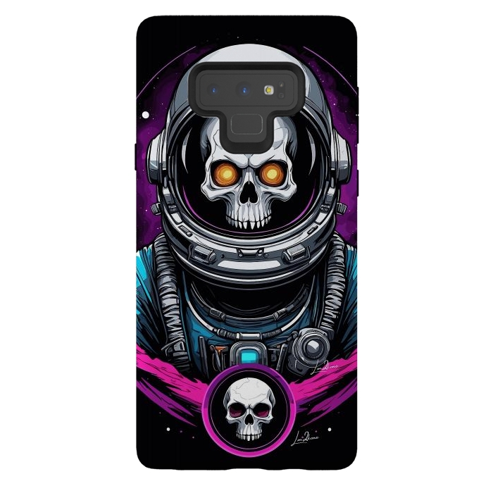 Galaxy Note 9 StrongFit Astronaut Skull Space by LM2Kone