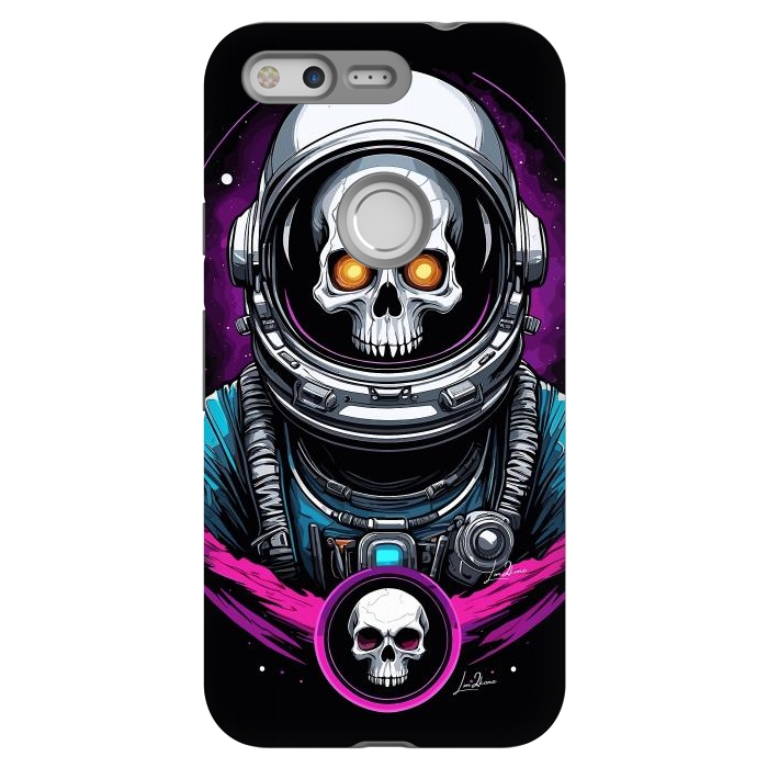 Pixel StrongFit Astronaut Skull Space by LM2Kone