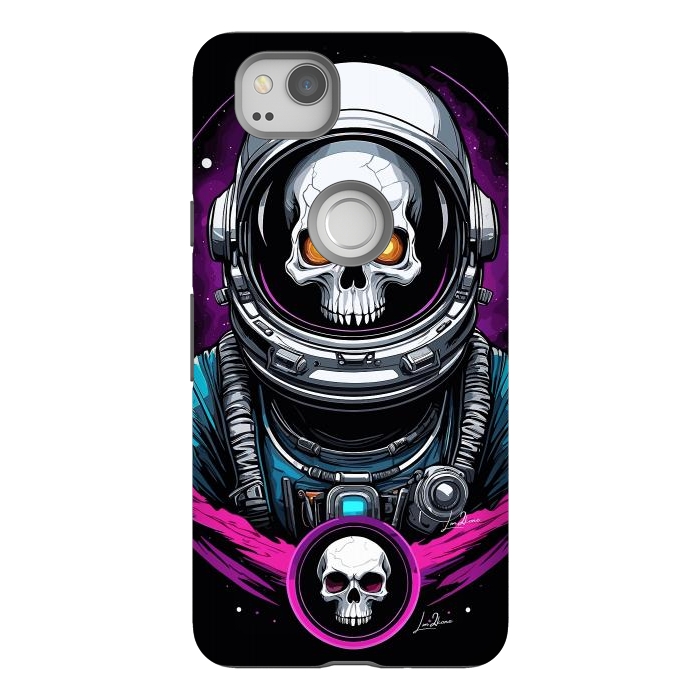 Pixel 2 StrongFit Astronaut Skull Space by LM2Kone