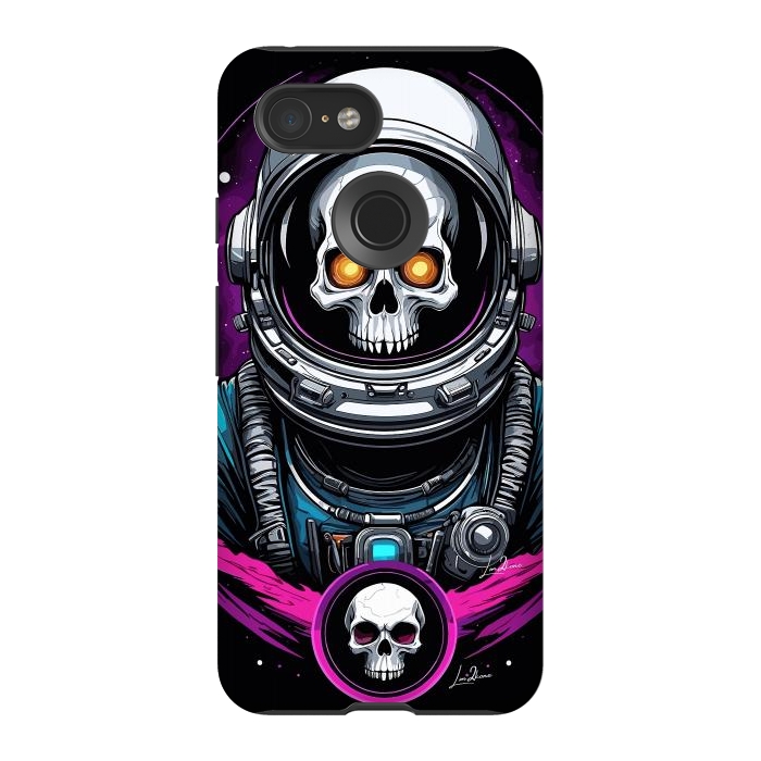 Pixel 3 StrongFit Astronaut Skull Space by LM2Kone