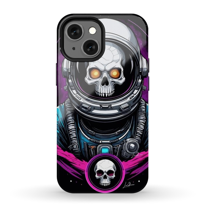 iPhone 12 mini StrongFit Astronaut Skull Space by LM2Kone