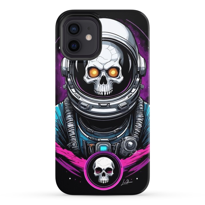 iPhone 12 StrongFit Astronaut Skull Space by LM2Kone