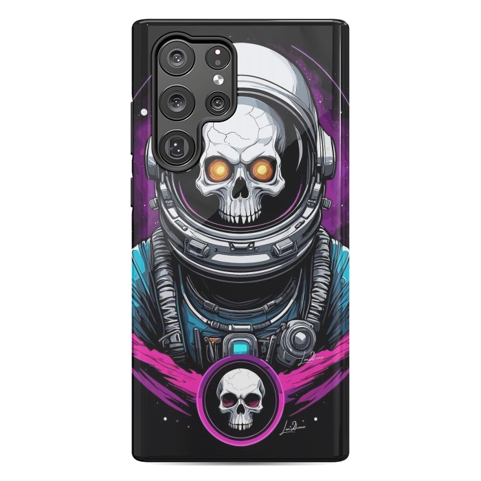 Galaxy S22 Ultra StrongFit Astronaut Skull Space by LM2Kone