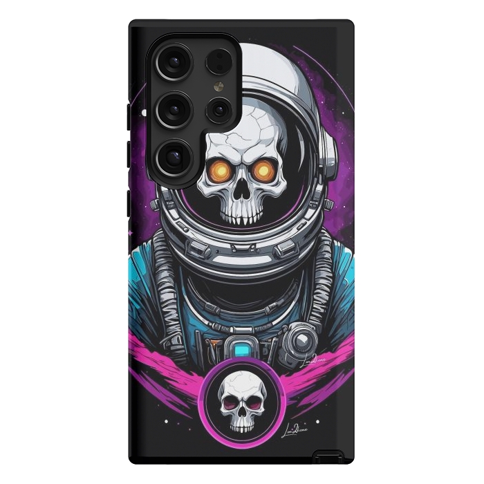 Galaxy S24 Ultra StrongFit Astronaut Skull Space by LM2Kone