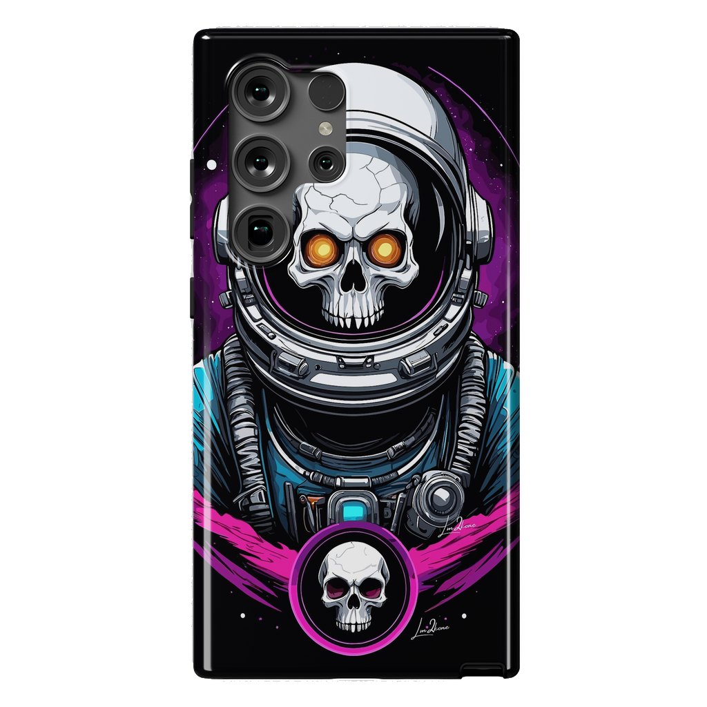 Galaxy S24 Ultra StrongFit Astronaut Skull Space by LM2Kone