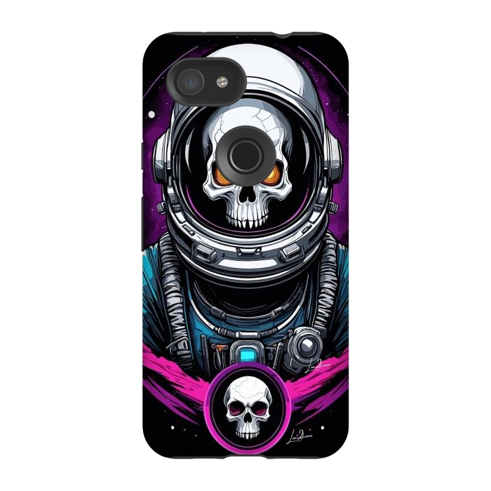 Pixel 3A StrongFit Astronaut Skull Space by LM2Kone