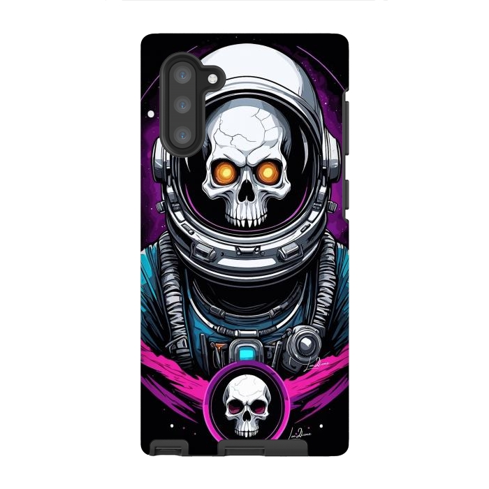 Galaxy Note 10 StrongFit Astronaut Skull Space by LM2Kone