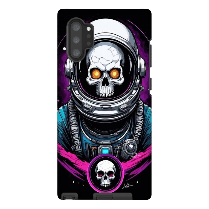 Galaxy Note 10 plus StrongFit Astronaut Skull Space by LM2Kone