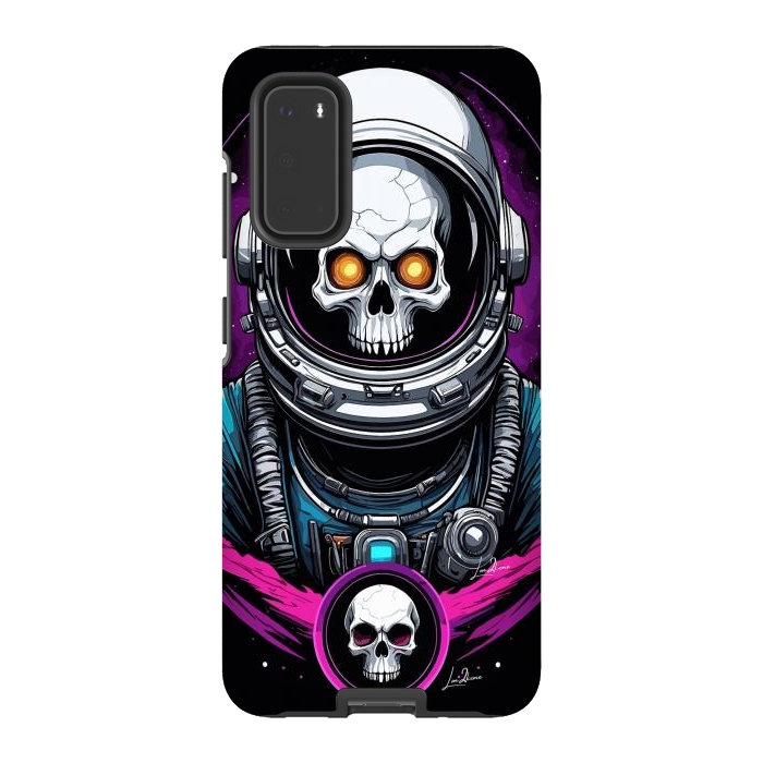 Galaxy S20 StrongFit Astronaut Skull Space by LM2Kone