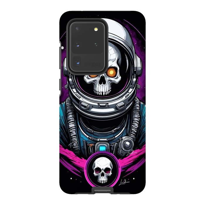 Galaxy S20 Ultra StrongFit Astronaut Skull Space by LM2Kone