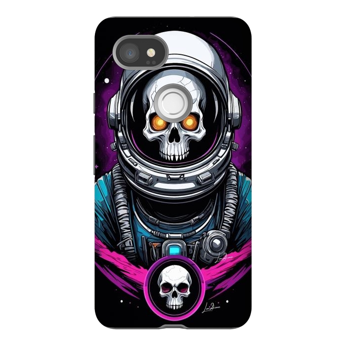 Pixel 2XL StrongFit Astronaut Skull Space by LM2Kone