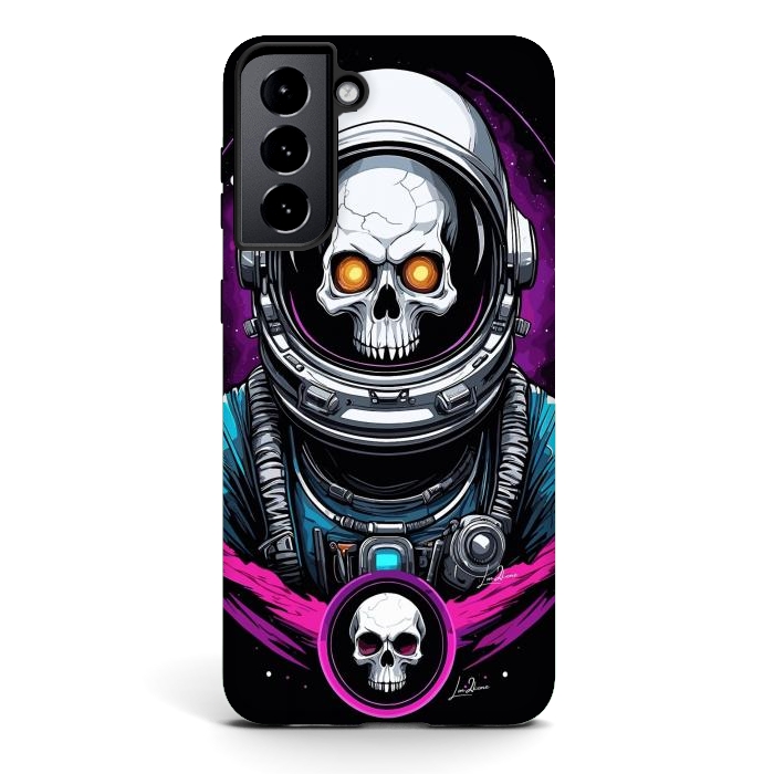 Galaxy S21 StrongFit Astronaut Skull Space by LM2Kone