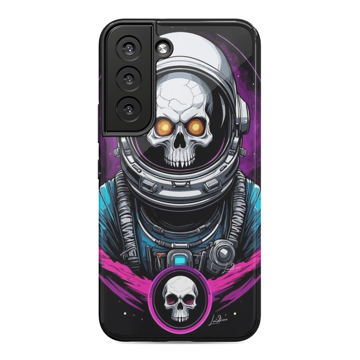 Galaxy S22 StrongFit Astronaut Skull Space by LM2Kone